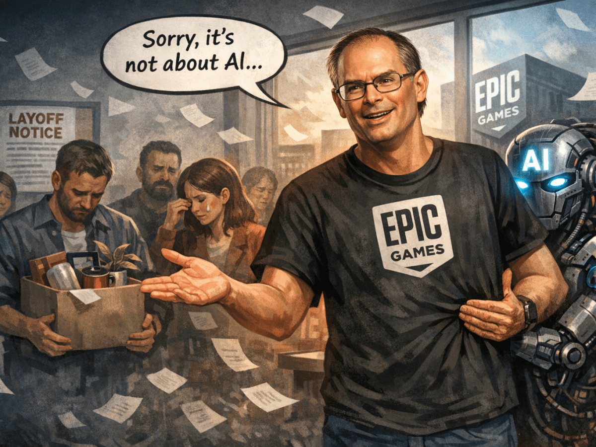 Epic Games Swings the Axe Again, And Tim Sweeney Wants You to Believe It’s Not About&nbsp;AI